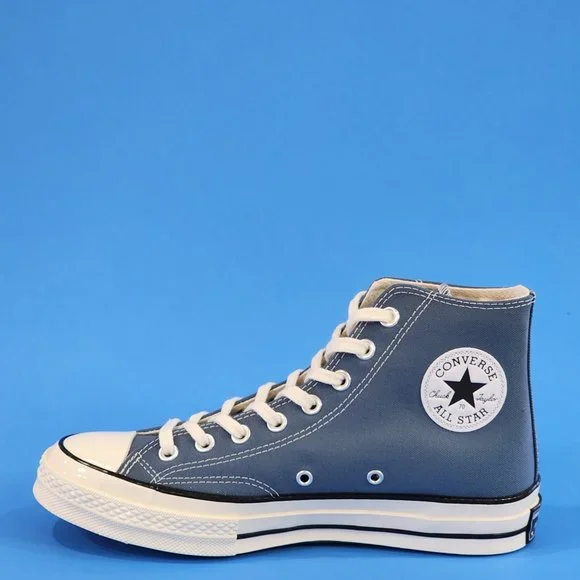 Converse Chuck 70 Hi Deep Waters/Egret/Black Canvas Unisex Sneakers A00752C NWT - Picture 3 of 6